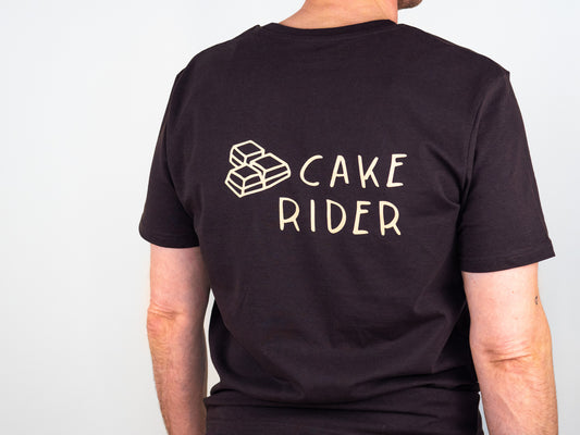 "Cake rider" Unisex T-Shirt, Dark Chocolate